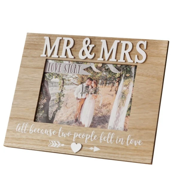 Love Story Mr & Mrs Photo Frame 2 Love Story Mr & Mrs Photo Frame - Image 2