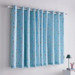 Bold Floral Polka Dot Blackout Eyelet Curtains 20 Bold Floral Polka Dot Blackout Eyelet Curtains -Home Decor Shop 30937743 alt04