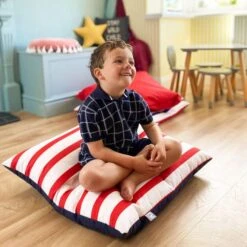 Rucomfy Nautical Stripe Indoor Outdoor Floor Cushion -Home Decor Shop 30938247 alt02