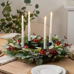 Round Candlestick Holder Centrepiece -Home Decor Shop 30958137 alt03