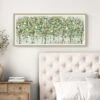 Beyond The Verdant Trees Framed Print