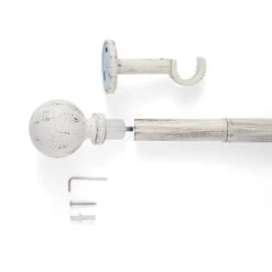 Vintage Floral Extendable Metal Curtain Pole 31 Vintage Floral Extendable Metal Curtain Pole -Home Decor Shop 30960749 alt02