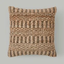 Chunky Jute Natural Square Cushion -Home Decor Shop 30961046 alt02