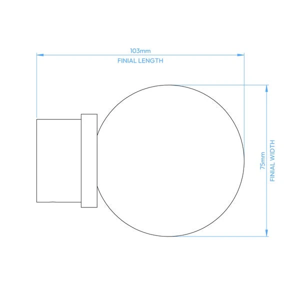 Atlanta Acrylic Curtain Pole With Rings 15 Atlanta Acrylic Curtain Pole With Rings - Image 15