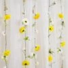 Set Of 6 Artificial Gerbera & Dahlia Droplet Garlands