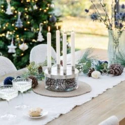 Metal Candlestick Holder With Glass Bowl 15 Metal Candlestick Holder With Glass Bowl -Home Decor Shop 30976770