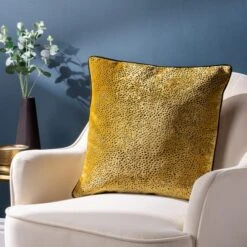 Paoletti Estelle Square Velvet Cushion -Home Decor Shop 30978978