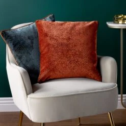 Paoletti Estelle Square Velvet Cushion