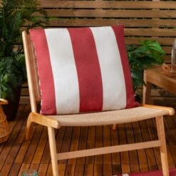 Furn Deck Stripe Outdoor Square Cushion Cover