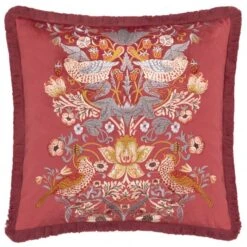 Morris & Co. Strawberry Thief Embroidered Square Cushion -Home Decor Shop 30982410 alt02