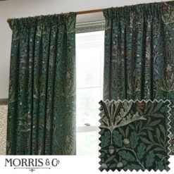 Morris & Co. Acorn Multi Jacquard Pencil Pleat Curtains -Home Decor Shop 30982439 alt07