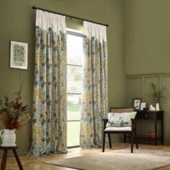 Morris & Co. Seaweed Matte Velvet Pencil Pleat Curtains -Home Decor Shop 30982524 alt01