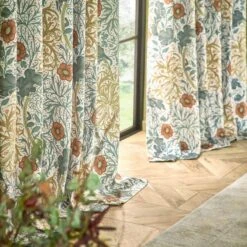 Morris & Co. Seaweed Matte Velvet Pencil Pleat Curtains -Home Decor Shop 30982524 alt06
