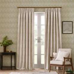 Morris & Co. Marigold Jacquard Pencil Pleat Curtains -Home Decor Shop 30982552 alt01