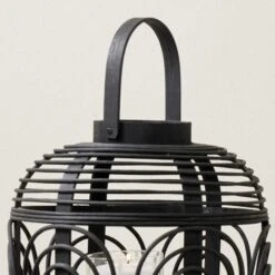 Bamboo And Glass Lantern -Home Decor Shop 30983133 alt03