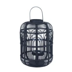 Bamboo And Glass Lantern -Home Decor Shop 30983175 alt03