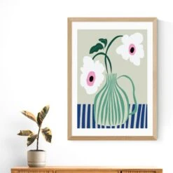 East End Prints Floral Pottery Delight Print