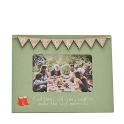 Memories Green Bunting Photo Frame