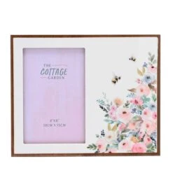 The Cottage Garden Floral Corner Photo Frame