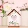 The Cottage Garden Birdhouse Heart Photo Frame