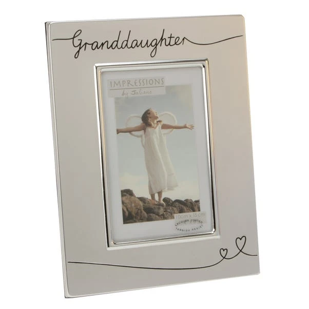 Granddaughter Silver Photo Frame 1 Granddaughter Silver Photo Frame