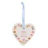Nanna Ceramic Heart Hanging Plaque