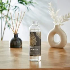 Oud And Amber Diffuser And Refill Set